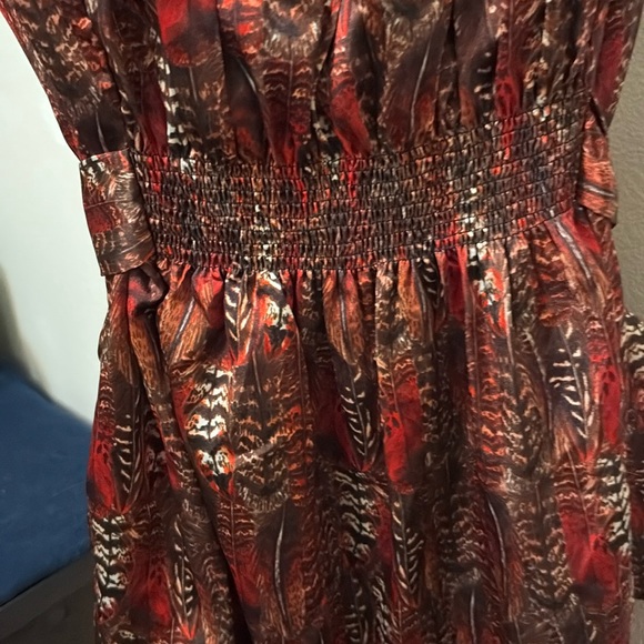 EShakti Dress Sz 12, Feather Dress, has belt, pockets, NWOT - Picture 7 of 10